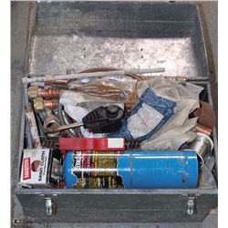 METAL TOOL BOX WITH ASST TOOLS