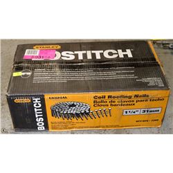 BOX OF BOSTITCH 1-1/4" 31MM COIL NAILS