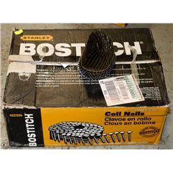 BOX OF BOSTITCH 3X1/4"X 3.1MM COIL NAILS