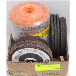 LOT OF 3M GRINDING AND SANDING WHEELS