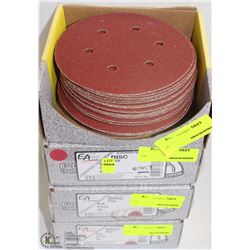 4 BOXES (50 EACH) CIRCULAR SAND PAD REPLACEMENTS