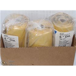 3 PACKS OF 100- 6" NORTON SAND DISCS