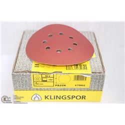 50 KLINGSPOR CIRCULAR 6" SANDING PADS