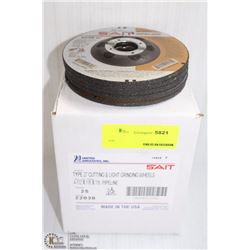 25 SAIT TYPE 27 DEPRESSED CENTER GRINDING DISC
