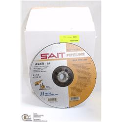 25 SAIT CUTTING AND GRINDING WHEELS