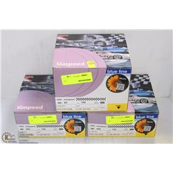 3 BOXES OF 100/EACH OF SIASPEED CIRCULAR SAND PADS
