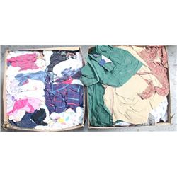 BOX STUFFED WITH DISPOSABLE RAGS