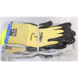 5 PAIRS DEXTERITY KEVLAR GRIP GLOVES