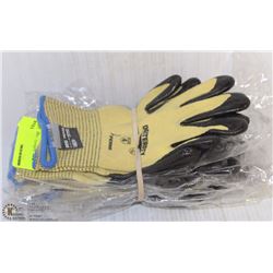 5 PAIRS DEXTERITY KEVLAR GRIP GLOVES