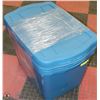 Image 1 : BUNDLE OF 4 BLUE RUBBERMAID STORAGE