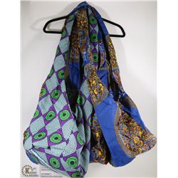 HANGER  W/6 NEW FABRIC SUMMER PURSE/BEACH