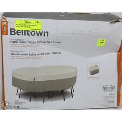 193) BELLTOWN PATIO ROUND TABLE AND CHAIR SET