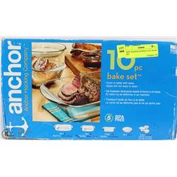 NEW ANCHOR HOCKING 10-PC BAKE SET