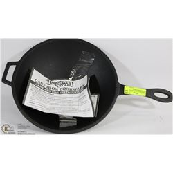 NEW BAYOU CLASSIC 12.5" CAST IRON WOK FOR STIR