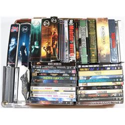 BOX W/11 COMPLETE SEASON BOXSETS &