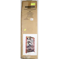 NEW IN BOX 36" X 61" SHOE RACK HOLDS UPTO 50