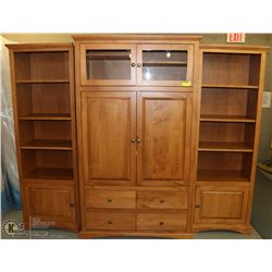 WOOD 3PC ENTERTAINMENT UNIT