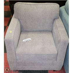 GREY FABRIC SOFA CHAIR