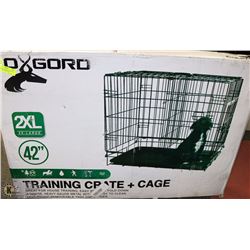 OXGORD 2XL TRAINING CRATE & CAGE WITH 2DOORS AND