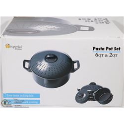 IMPERIAL HOME 4PCS PASTA POT SET,6QT AND 2QT