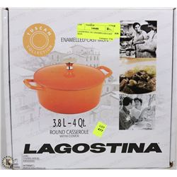 LAGOSTINA 3.8 L ENAMELLED CAST IRON