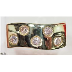 #8)14K YELLOW GOLD &DIAMOND GYPSY SET RING W/COA