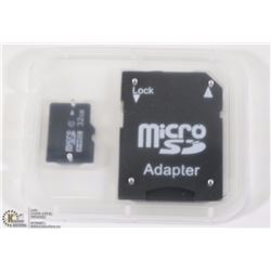 NEW 32GB MICRO SD CARD WITH ADAPTER