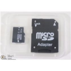 NEW 32GB MICRO SD CARD WITH ADAPTER