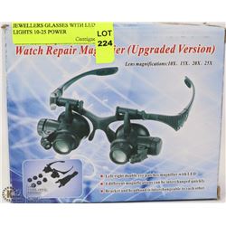 JEWELLERS GLASSES WITH LED LIGHTS 10-25 POWER