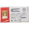 Image 1 : 2.5G .999 GOLD BAR