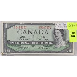 1954 DEVIL'S FACE COYNE/TOWERS $1 BILL