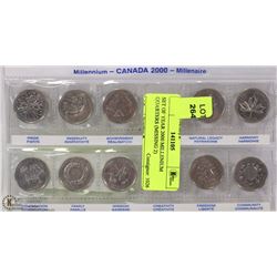 SET OF YEAR 2000 MILLENIUM QUARTERS (MISSING 2)