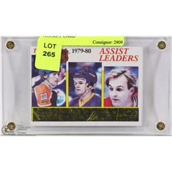 TOPPS 1979-80 ASSIST LEADERS HOCKEY CARD