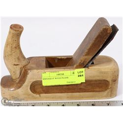 VINTAGE 8" WOOD PLANE
