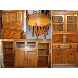 FEATURE SOLID WOOD FURNITURE LOTS 411-413