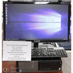 DELL OPTIPLEX HIGH PERFORMANCE iNTEL i7/ 8GB RAM