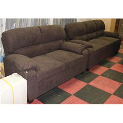 NEW FELIX FABRIC SOFA WITH LOVE SEAT