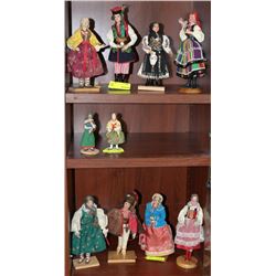 10 PC UKRAINIAN DOLL COLLECTION
