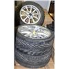 Image 1 : 3 ASSORTED TIRES WITH RIMS-POLICE SEIZURE