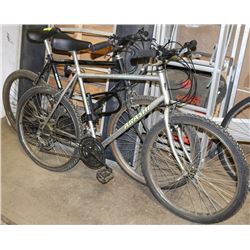 2 MOUNTAIN  BIKES INCL. SHIMANO ARASHI 18 SPEED