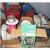 Image 1 : PALLET OF JERRY CANS, ELECTRICAL CORDS AND MORE
