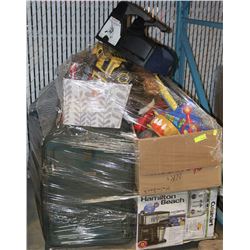 PALLET OF KIDS TOYS AND HOUSEHOLD MISC.