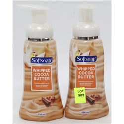 TWO 236ML BOTTLES SOFT SOAP FOAMING HANDWASH