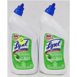TWO 946ML BOTTLES LYSOL TOILET BOWL CLEANER WITH
