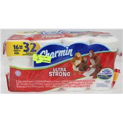 PK OF 16 CHARMIN  ULTRA STRONG DOUBLE ROLL TOILET