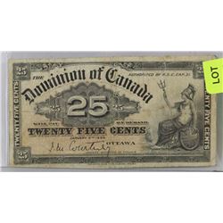 1900 CANADIAN SHINPLASTER