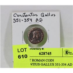 ANCIENT ROMAN COIN CONSTANTIUS GALLUS 351-354 AD