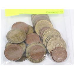 BAG OF 25 GERMAN COINS