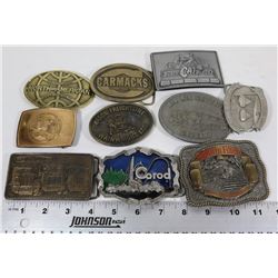 BOX W/ 10 BELT BUCKLES