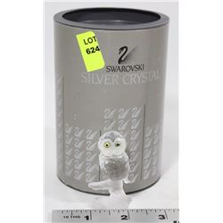 86) AUTHENTIC SWAROVSKI OWL. EYES COLOUR